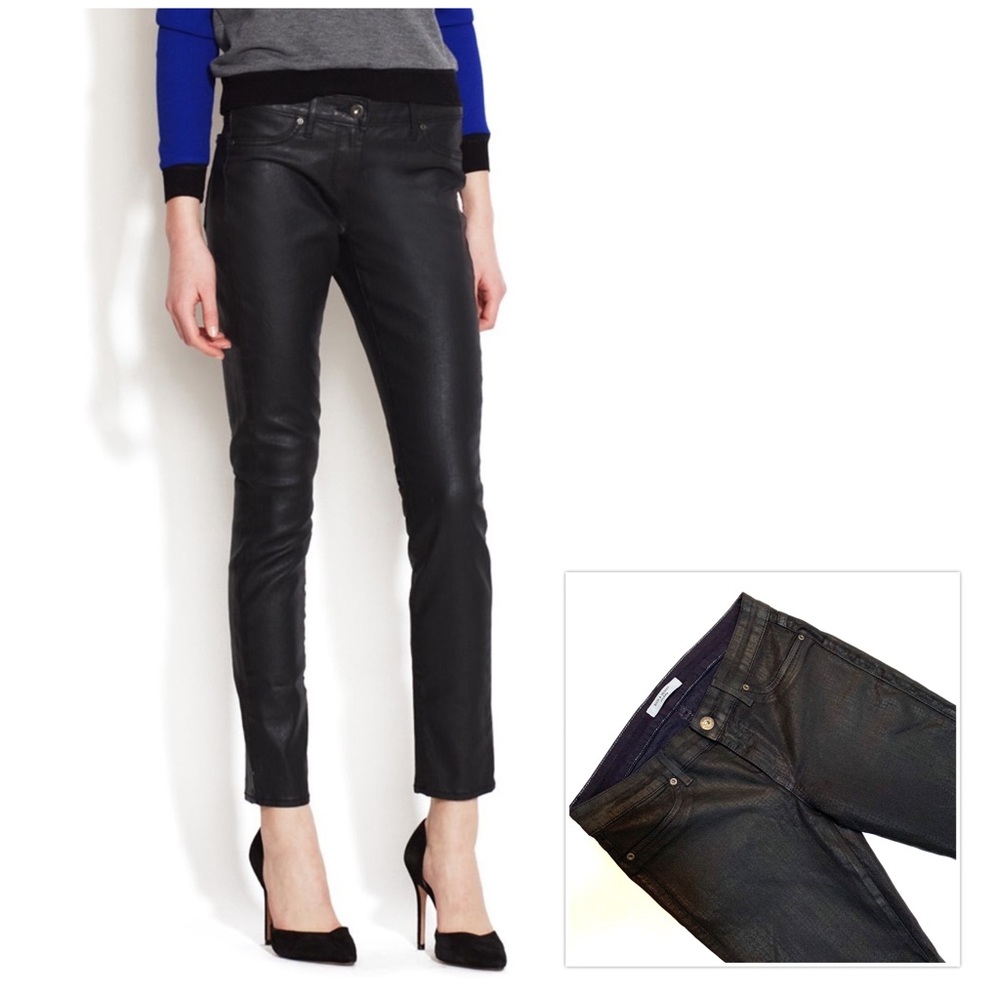 Rich & Skinny Black Coated Denim